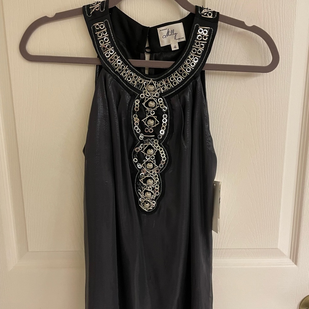 Milly sparkly, glittered sleeveless top